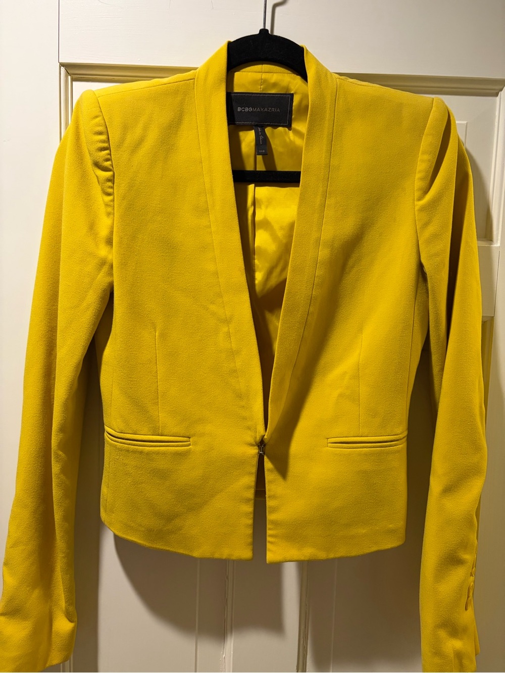 BCBGMAXAZRIA Yellow Mustard Blazer